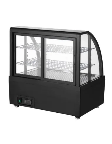 Vitrine réfrigérée de comptoir Polar série C noire 100L