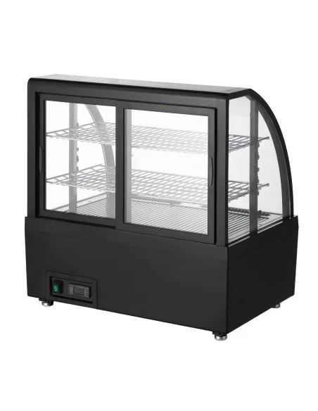 Vitrine réfrigérée de comptoir Polar série C noire 100L