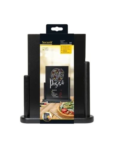 Grand chevalet de table Securit Elegant bois laqué noir