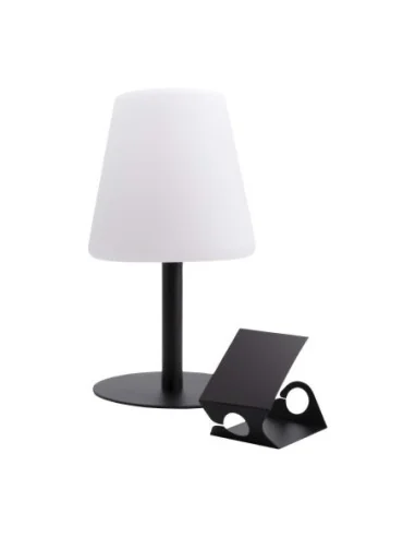 Lampe de table IP44 LED dimmable sans fil avec 3 étiquettes ardoises Securit