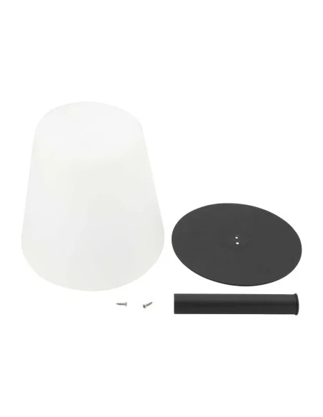 Lampe de table IP44 LED dimmable sans fil avec 3 étiquettes ardoises Securit
