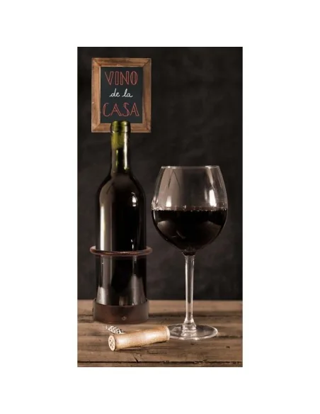 Présentoir à vin avec ardoise Securit 1 bouteille