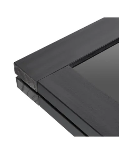 Panneau de trottoir avec cadre en bois noir Olympia 700x1200mm