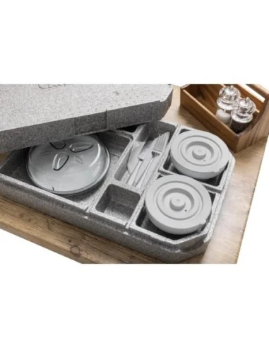 Plateau Tablotherm EPP avec vaisselle Cambro