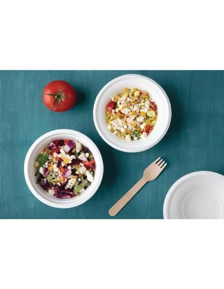 Bols ronds compostables en bagasse Fiesta Compostable 300ml (lot de 50)
