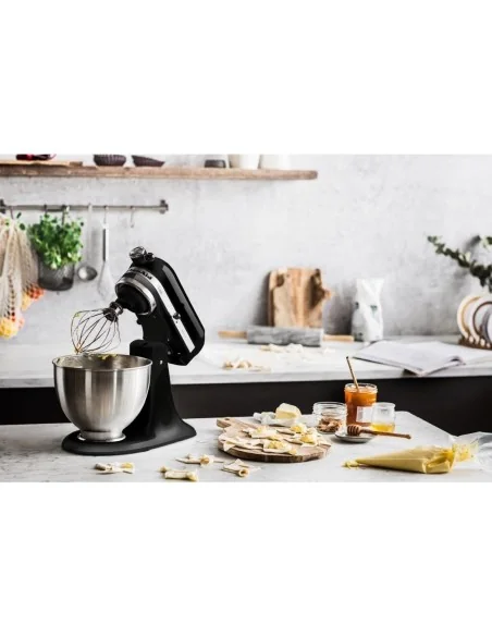 Batteur tête inclinable Classic KitchenAid 4,3L noir 5K45SSEOB