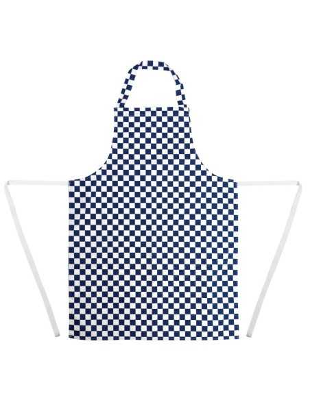 Tablier bavette Whites carreaux bleus et blancs