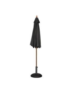 Parasol rond Bolero noir 3m 2