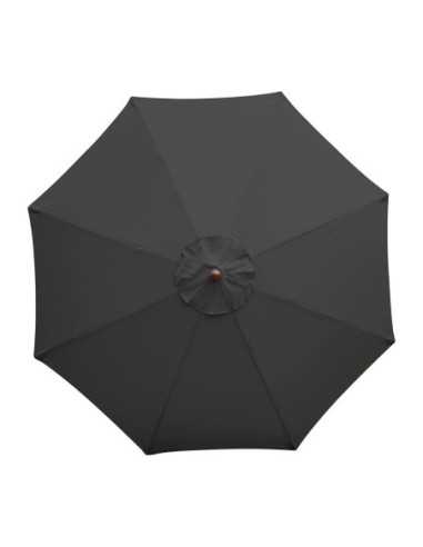 Parasol rond Bolero noir 3m
