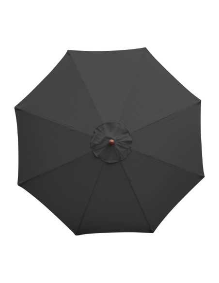 Parasol rond Bolero noir 3m