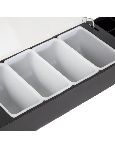 Boîte à compartiments noire