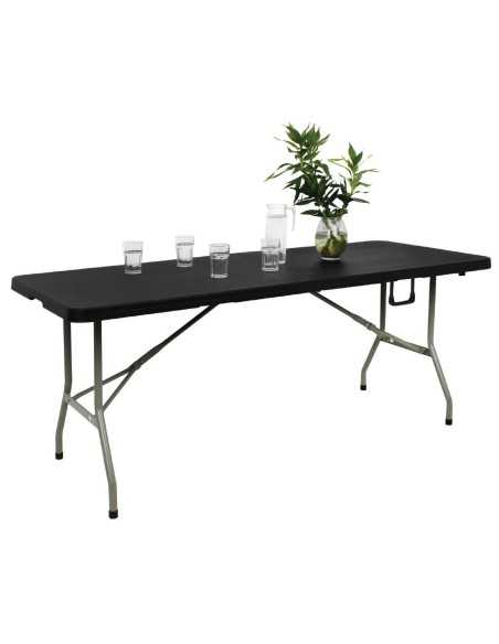 Table pliable au centre Bolero noire 1829mm