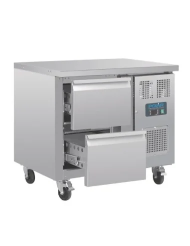 Table réfrigérée GN 1/1 ventilée 2 tiroirs Polar Série U