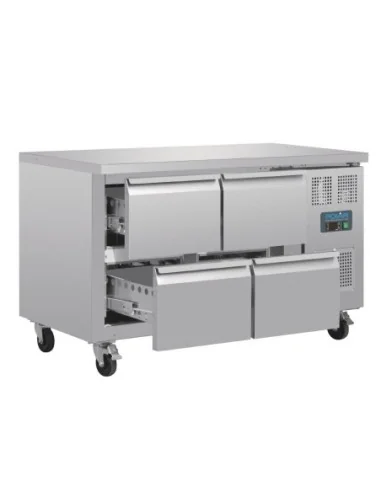 Table réfrigérée GN 1/1 ventilée 4 tiroirs Polar Série U