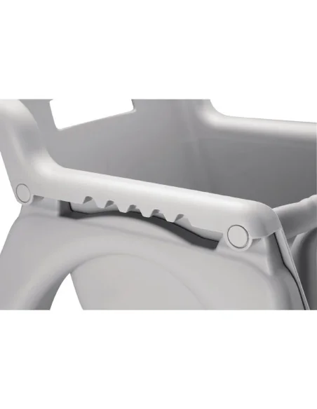 Chaise haute empilable grise en polypropylène Bolero