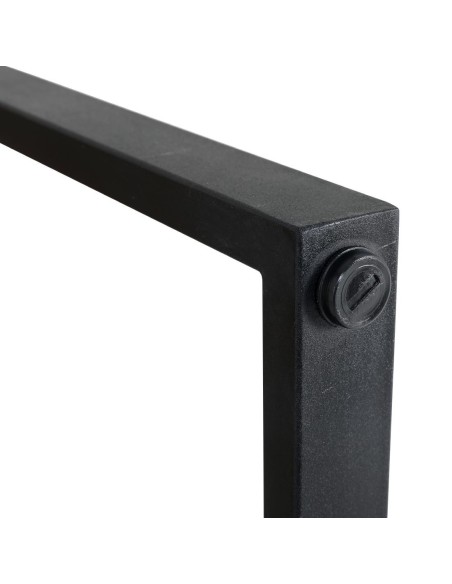 Table de bar industrielle en acier et acacia Bolero 1800x900mm