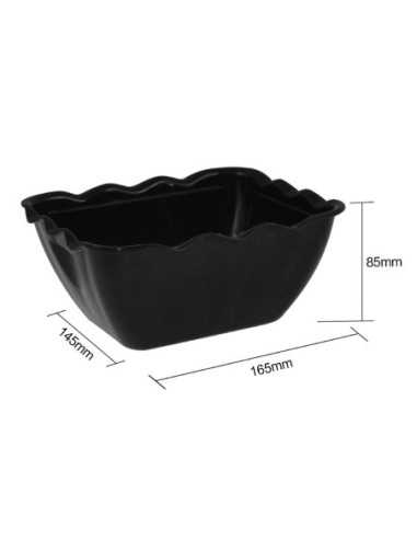 Petit saladier noir Olympia Kristallon