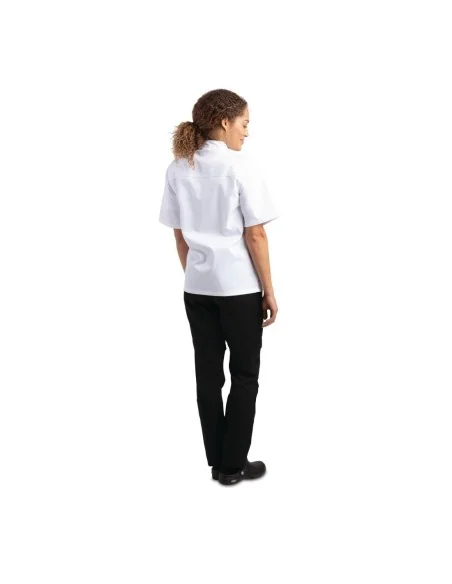 Veste de cuisine mixte Whites Chicago manches courtes blanche M
