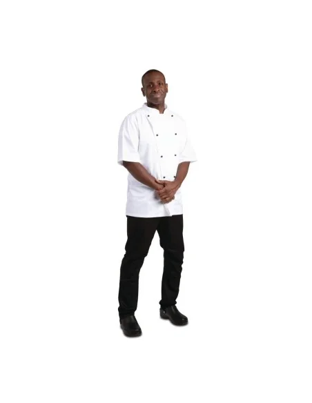 Veste de cuisine mixte Whites Chicago manches courtes blanche M