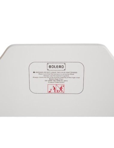 Chaise haute en bois blanche Bolero