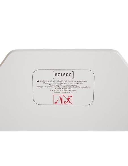 Chaise haute en bois blanche Bolero