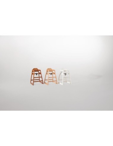 Chaise haute en bois blanche Bolero