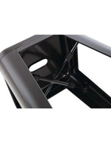 Tabourets hauts en acier galvanisé Bolero Bistro noirs (lot de 4)