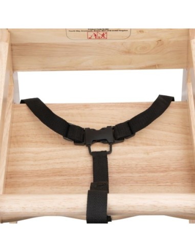 Chaise haute en bois Bolero finition naturelle