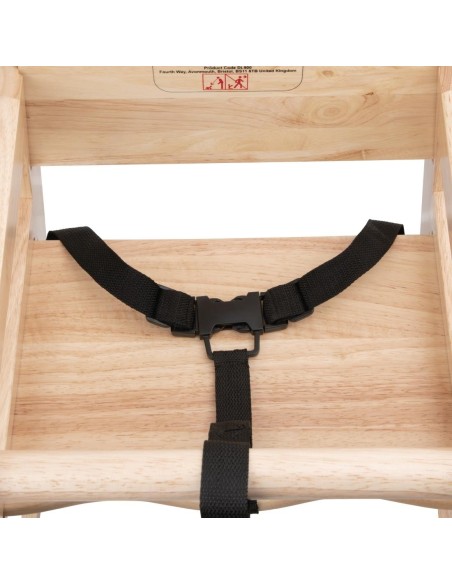 Chaise haute en bois Bolero finition naturelle