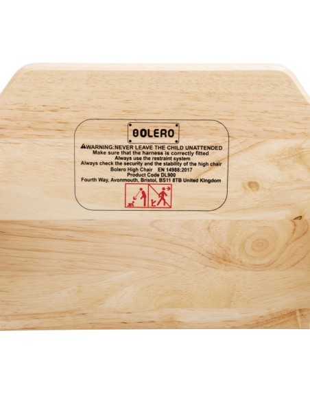 Chaise haute en bois Bolero finition naturelle