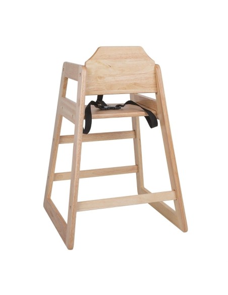 Chaise haute en bois Bolero finition naturelle