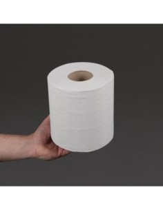 Bobines blanches 2 plis à dévidage central Jantex (lot de 6) 2