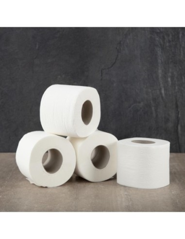 Rouleau de papier toilette 2 plis Jantex (Lot de 36)