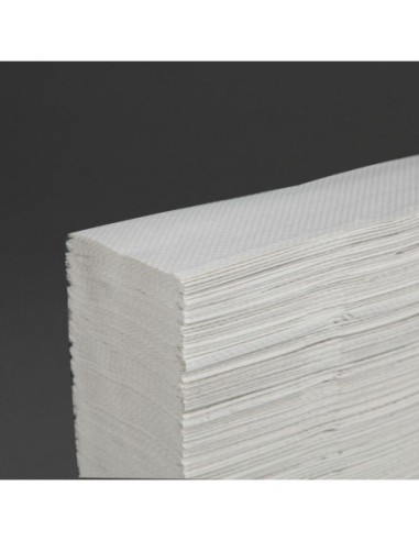 Essuie-mains 1 pli pliage en Z Tork blanc (lot de 12)