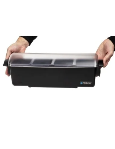 Boîte 4 compartiments dôme San Jamar