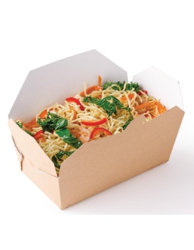 Cartons alimentaires rectangulaires kraft Colpac 985ml (lot de 250)