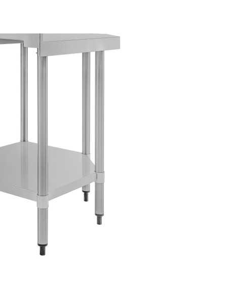 Table d'angle inox Vogue 600mm