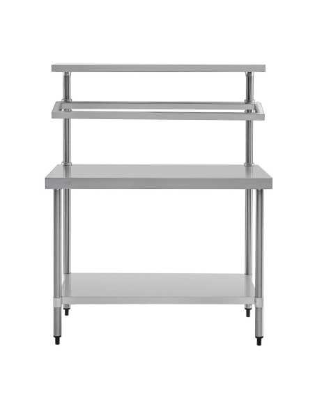 Table de préparation inox avec support bacs GN Vogue