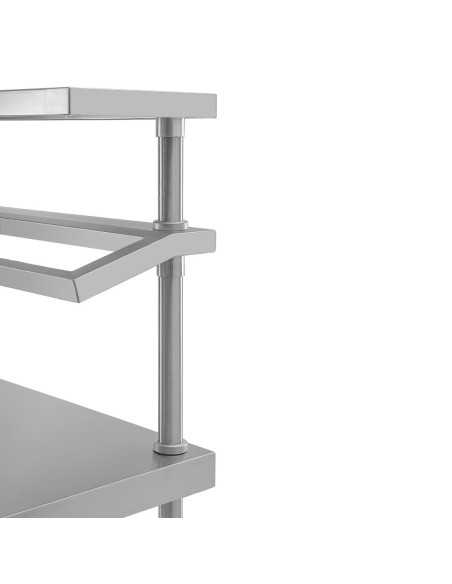 Table de préparation inox avec support bacs GN Vogue