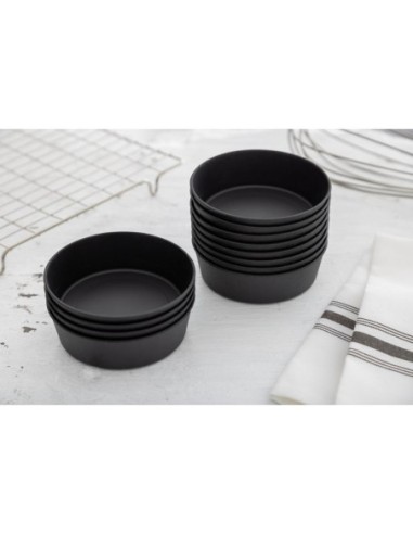 Tourtières individuelles Exoglass Matfer Bourgeat 100mm (lot de 12)