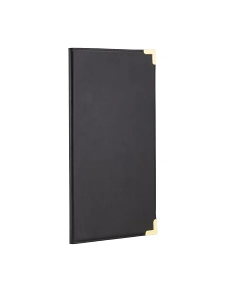Porte-addition en cuir Securit Classic noir