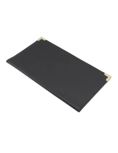 Porte-addition en cuir Securit Classic noir