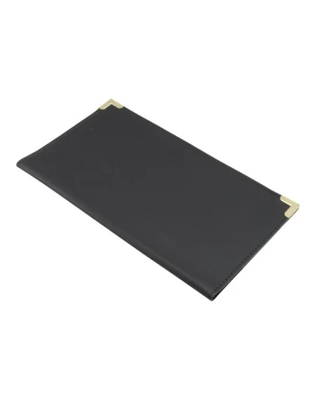 Porte-addition en cuir Securit Classic noir