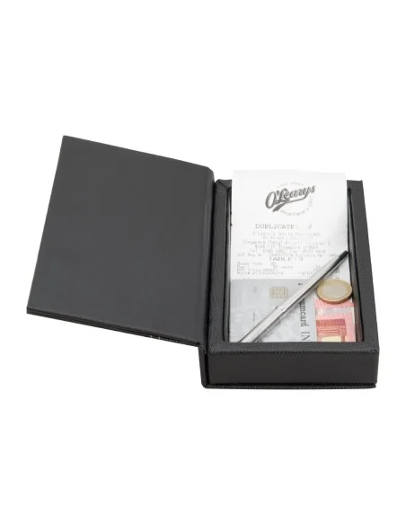 Coffret porte-addition en cuir Securit Trendy noir