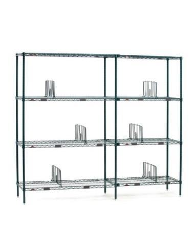 Séparateurs d'étagère Super Erecta Metro 460 x 203mm (lot de 4)