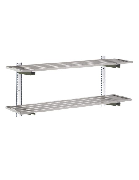 Etagère murale ajourée inox sans support Gastro M 2000x400mm
