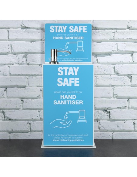 Station de désinfection des mains de comptoir/murale 5L