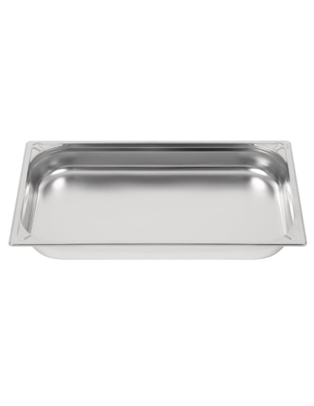 Bac inox 18/10 GN 1/1 professionnel Vogue 65mm