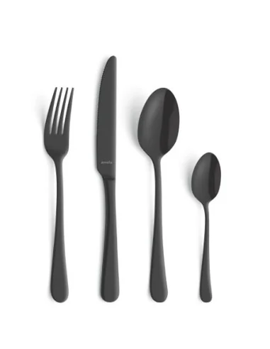 Cuillères de table Amefa Austin noires (lot de 12)