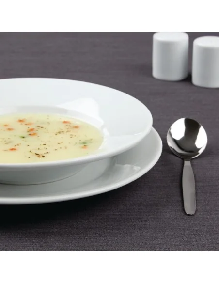Assiettes à soupe et pâtes Olympia Athena 228mm 210ml (lot de 6)